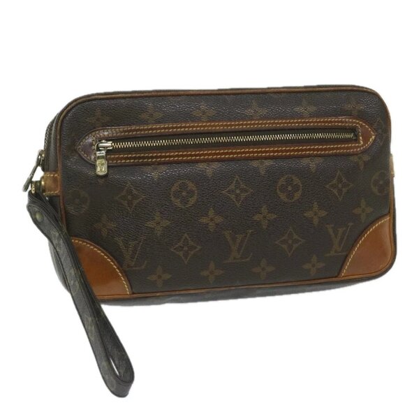 LOUIS VUITTON Monogram Marly Dragonne GM Clutch Bag M51825 LV Auth 59391 - Picture 1 of 16
